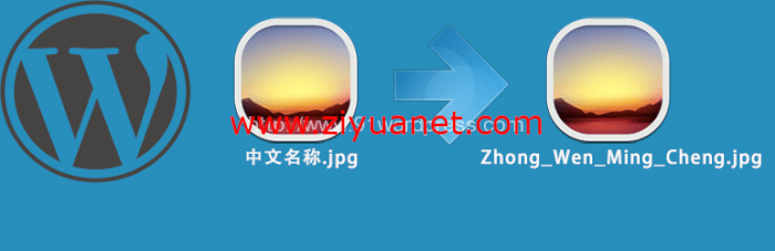 CoolWP Pinyin Attachment Name – 将上传附件名称里的中文改为拼音的WordPress插件